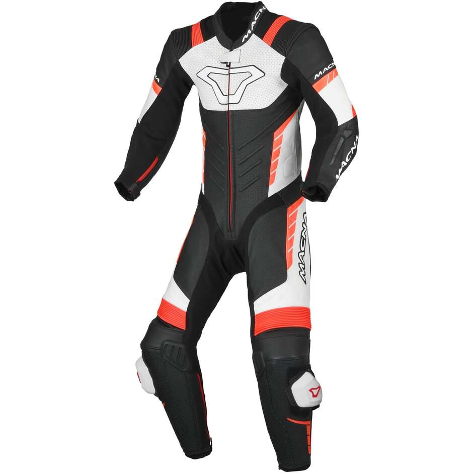 1pc Macna Varshall Junior Motorcycle Suit Black White Red