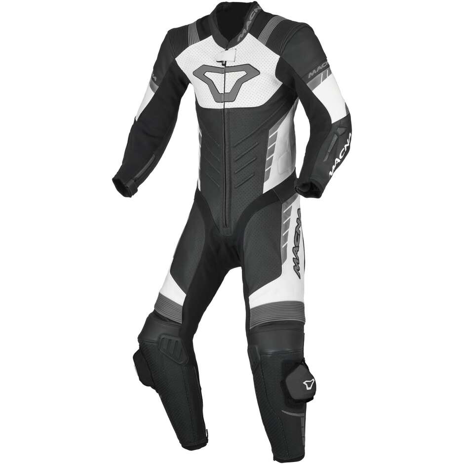 1pc Macna Varshall Junior Motorcycle Suit Black White