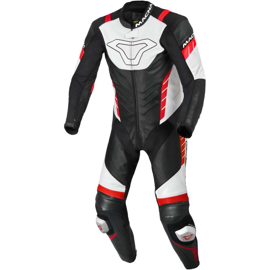 1pc Macna Varshall Motorcycle Suit Black White Red