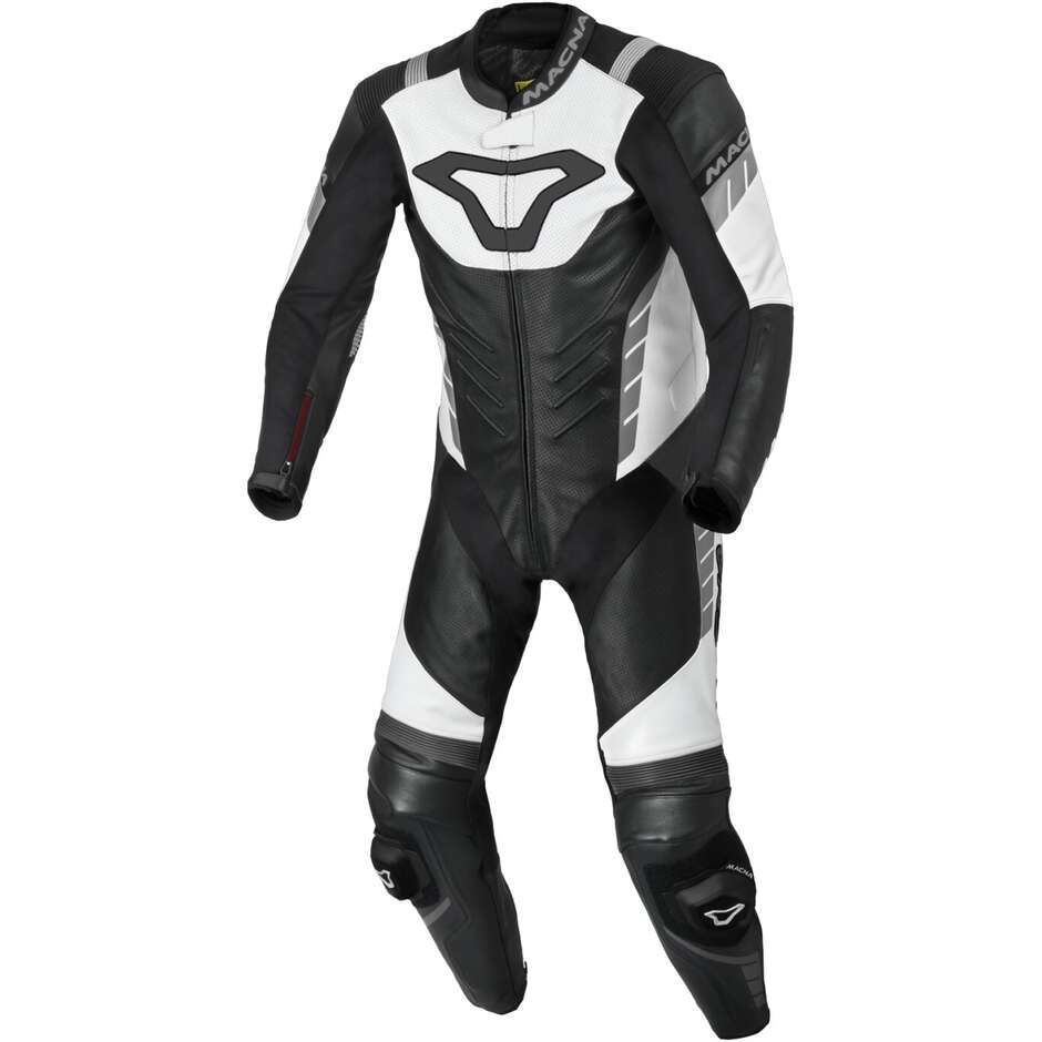1pc Macna Varshall Motorcycle Suit Black White