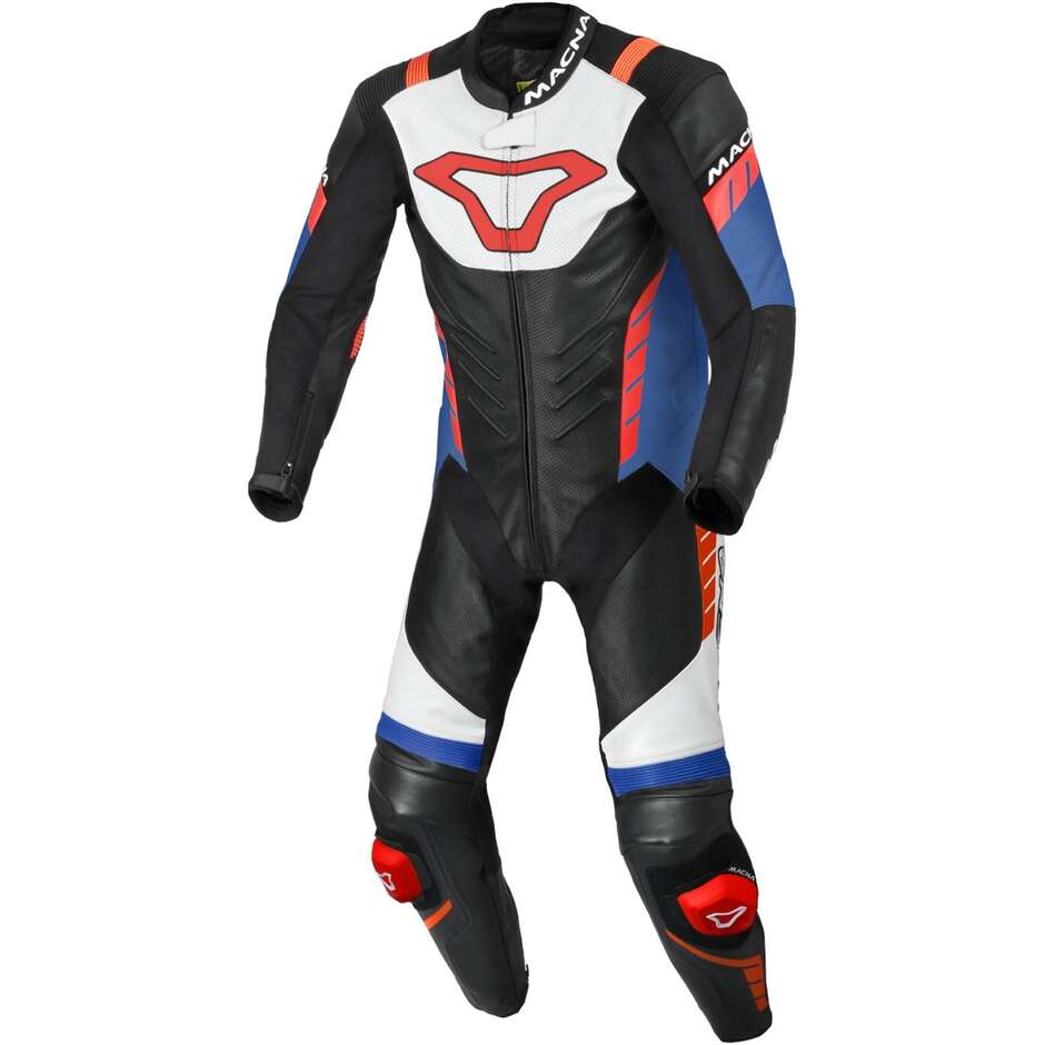 1pc Motorcycle Suit Macna Varshall White Red Blue
