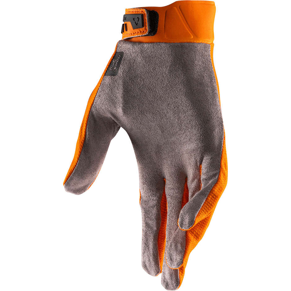 2,5 X-Flow Oranger Motorradhandschuh