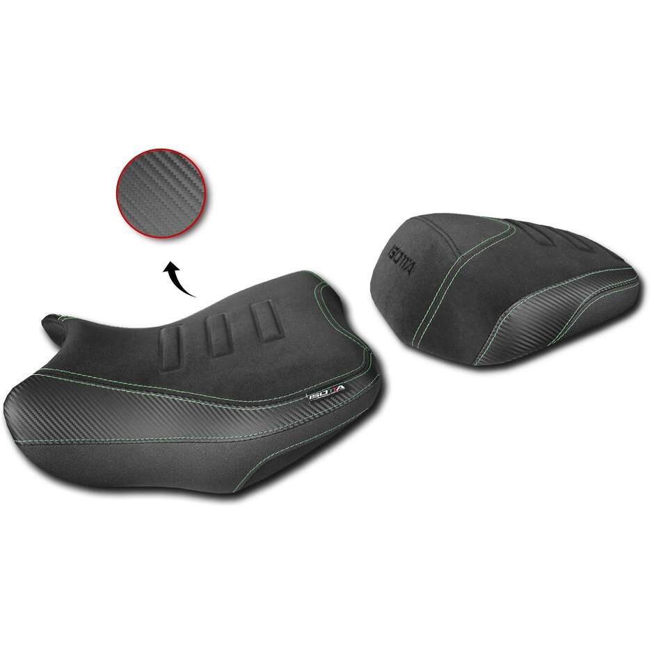 2 cm erhöhter Vordersitz für BENELLI TRK 702 - 702X, Schwarz