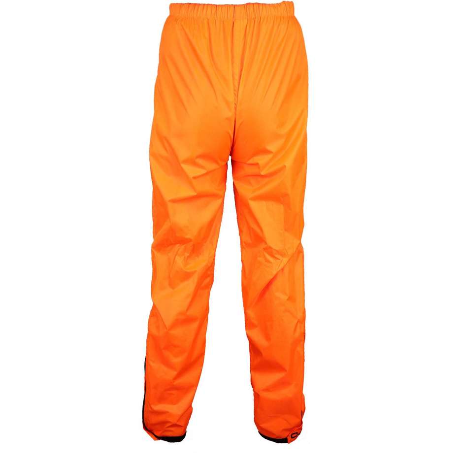 2-Piece Motorcycle Rain Suit SYSTEM SET Orange Fluo