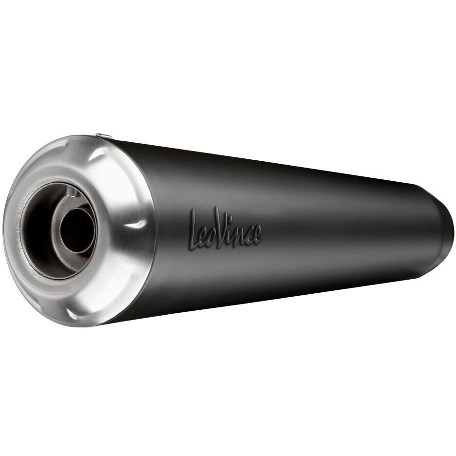 2 Slip-On Exhaust Leovince 15007BU CLASSIC RACER BLACK EDITION Specific For ROYAL ENFIELD ContinentalGT650 - Interceptor650 (19-24)