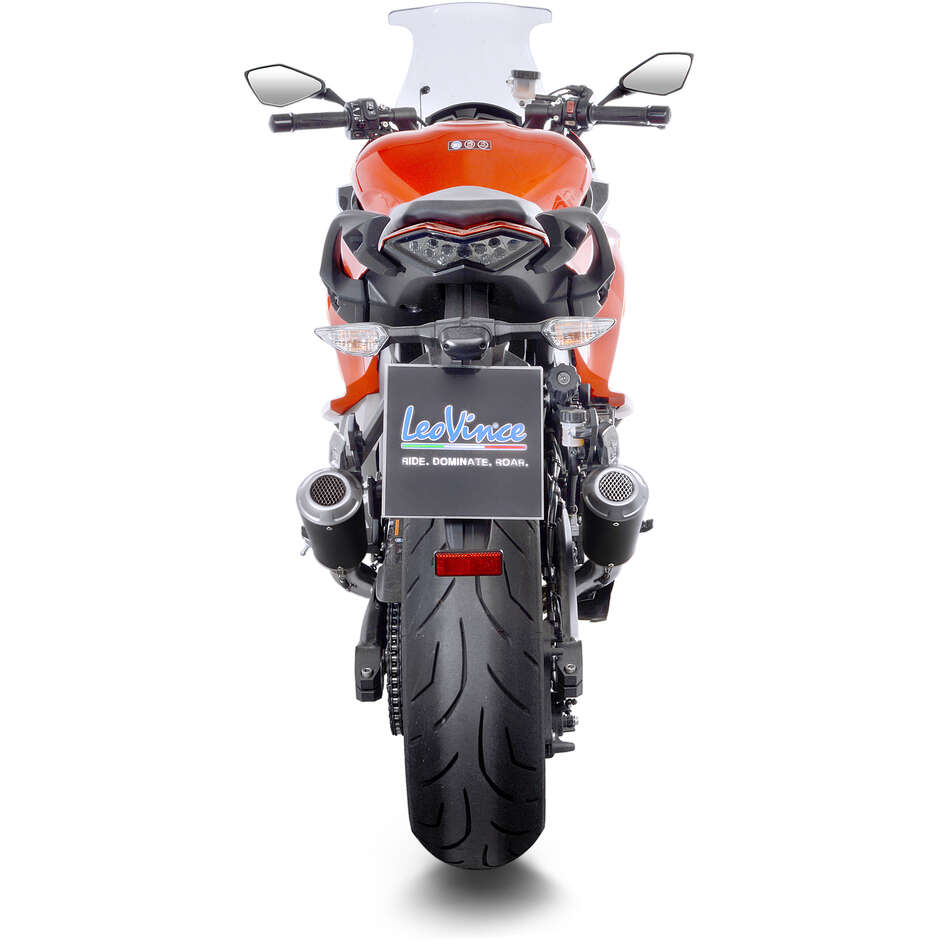 2 Slip-On Exhaust Leovince 15209BU LV-10 BLACK EDITION Specific For KAWASAKI Z1000 (10-20); Z1000SX (10-16)