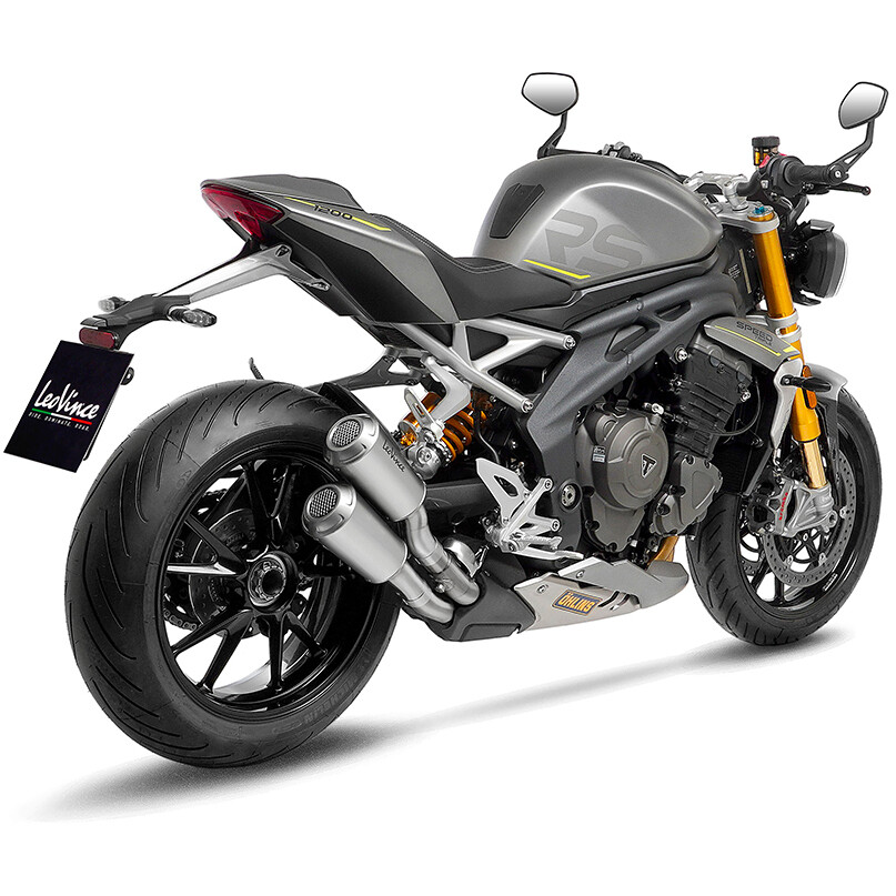 2 Slip-On Exhaust Leovince 15247 LV-10 Specific For TRIUMPH Speed Triple1200RR/RS (21-24)