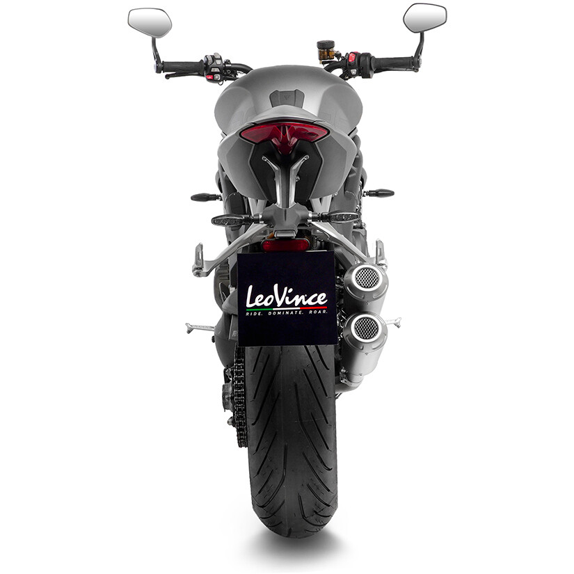 2 Slip-On Exhaust Leovince 15247 LV-10 Specific For TRIUMPH Speed Triple1200RR/RS (21-24)