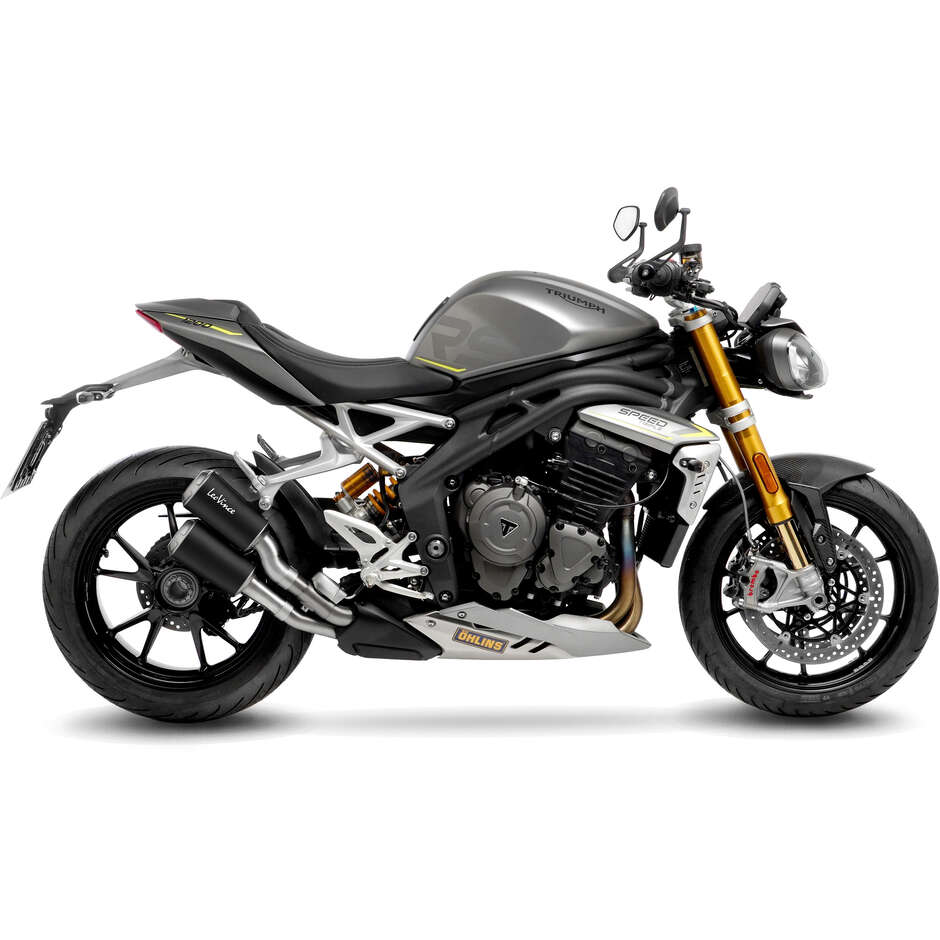 2 Slip-On Exhaust Leovince 15247B LV-10 BLACK EDITION Specific For TRIUMPH Speed Triple 1200RR/RS (21-24)