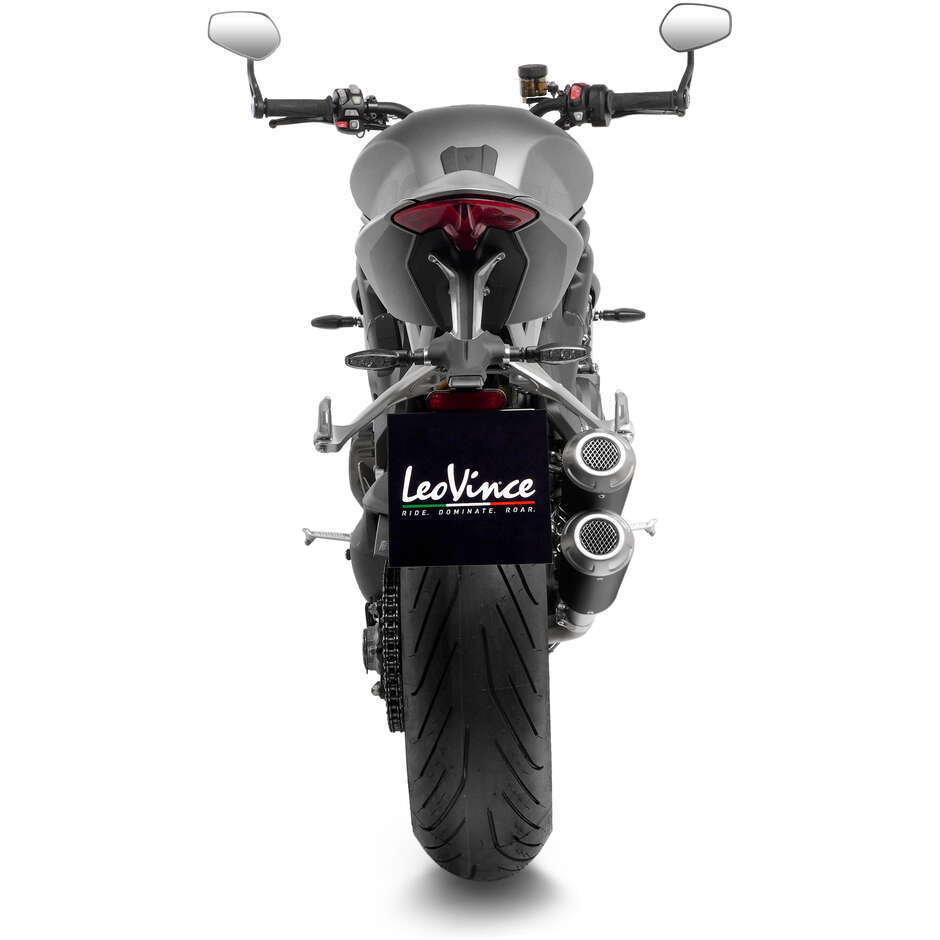 2 Slip-On Exhaust Leovince 15247B LV-10 BLACK EDITION Specific For TRIUMPH Speed Triple 1200RR/RS (21-24)