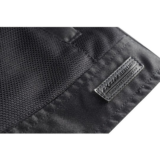 2 x 1 perforated motorcycle jacket in black Ixon FILTER fabric