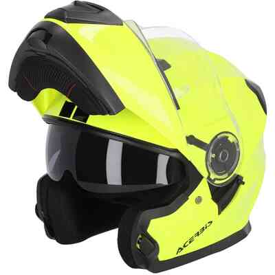 Acerbis Modular Motorcycle Helmet Double Visor SEREL 22.06 Yellow Fluo