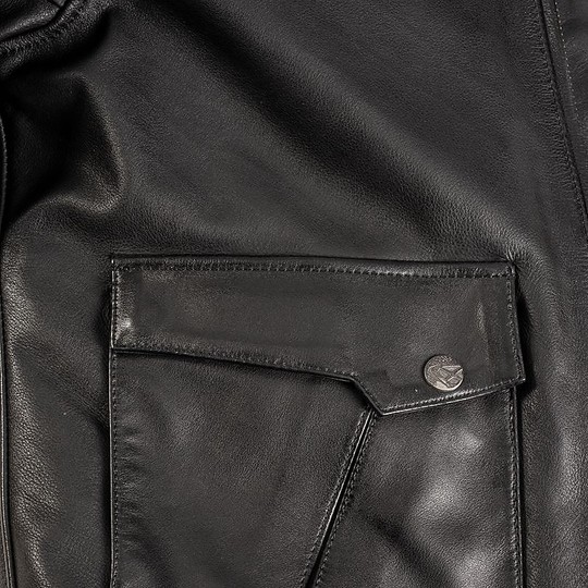 2in1 Ixon HAVOC Black Urban Leather Motorcycle Jacket
