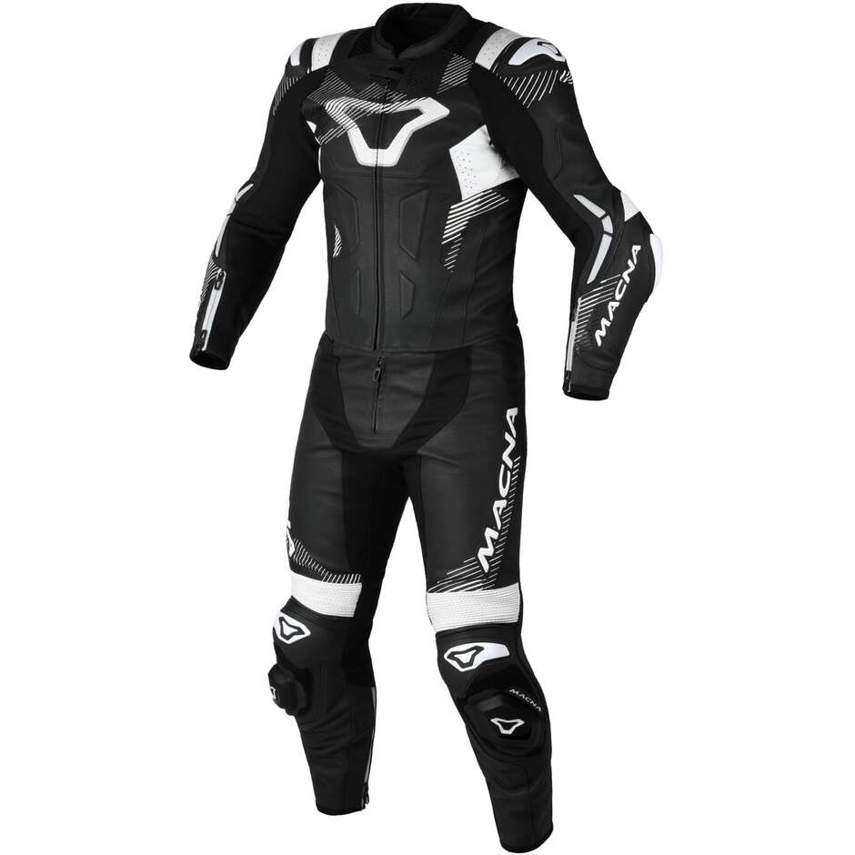 2pc Motorcycle Suit Macna Armadyl Black White