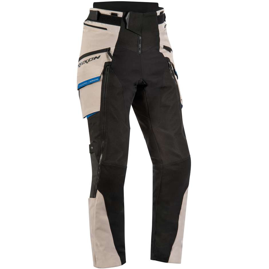3 in 1 Fabric Motorcycle Pants Ixon RAGNAR PT Black Anthracite Gray