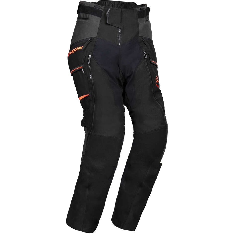 3 in 1 Fabric Motorcycle Pants Ixon RAGNAR PT Black Anthracite Orange