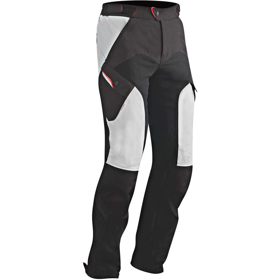 3 in 1 Ixon CROSSTOUR 2 Pt Motorcycle Pants in Gray Fabric