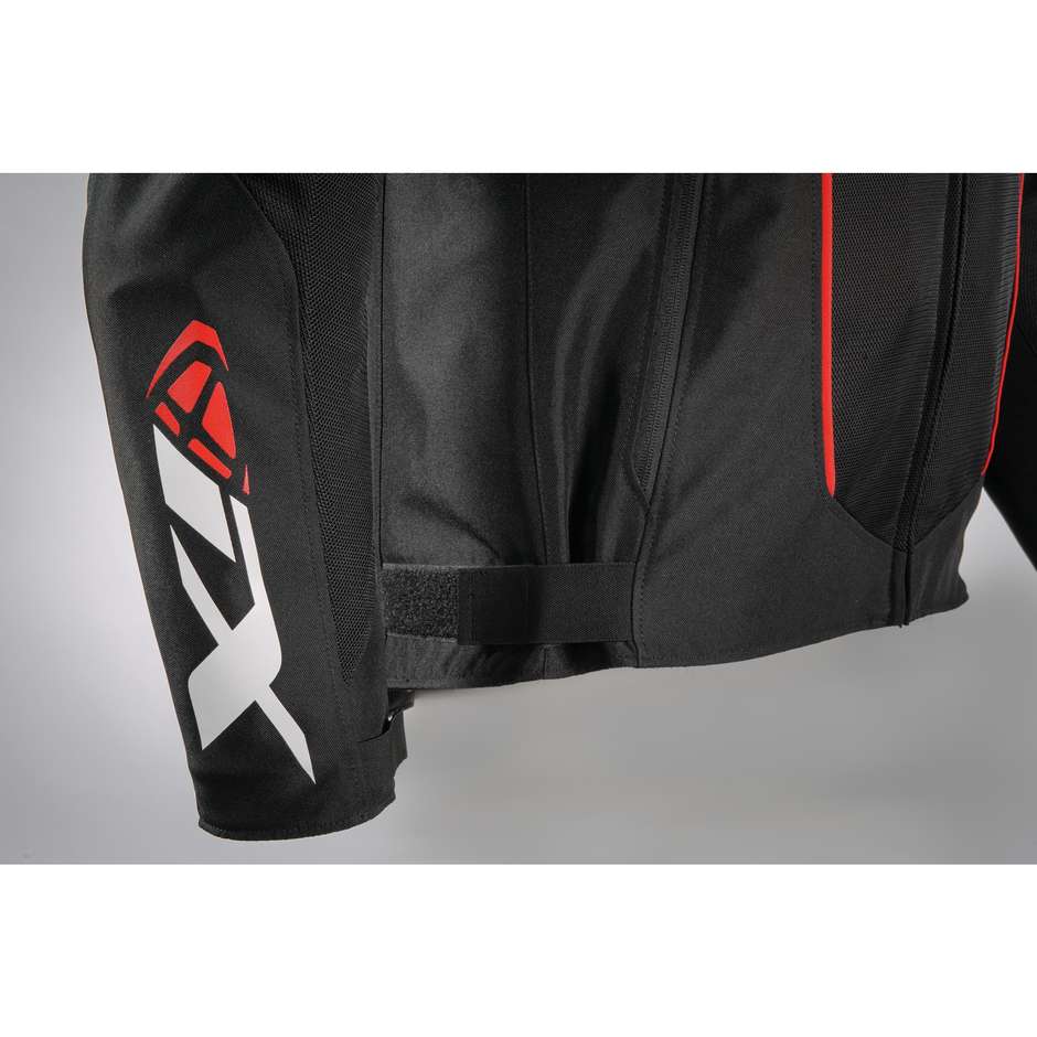 3 in 1 Ixon T-REX Motorcycle Jacket Black White Red