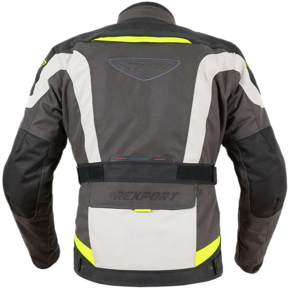 3-Layer Prexport Motorcycle Jacket Sirio 2.0 WP Black Yellow