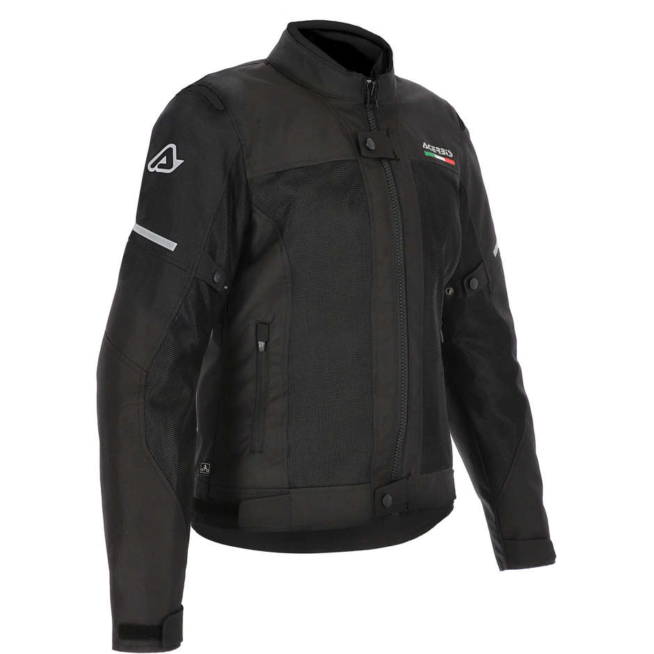 3 Layers CE Acerbis ON ROAD RUBY LADY Motorcycle Jacket Black