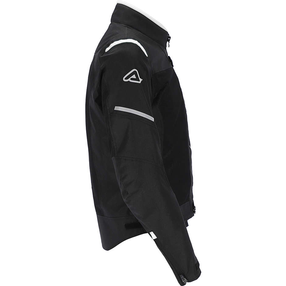 3 Layers CE Acerbis ON ROAD RUBY Motorcycle Jacket Black White