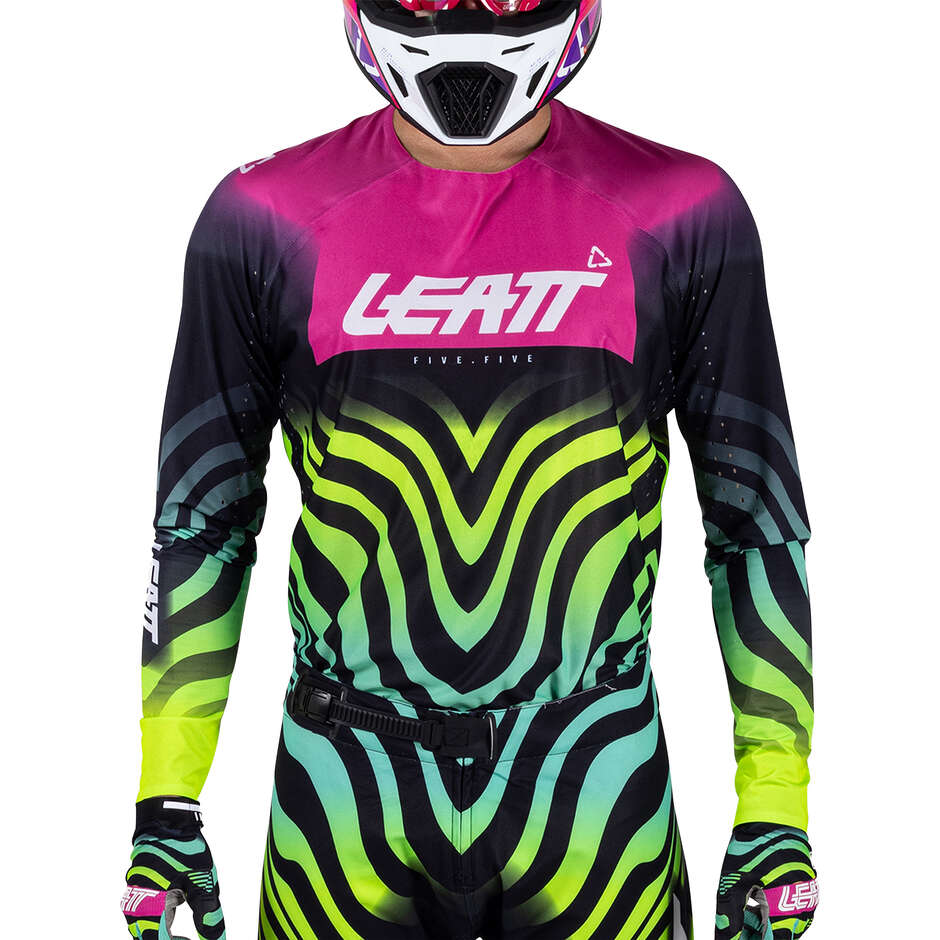 5.5 Ultraweld V26 Leatt Tiger Pink Motorcycle Jersey