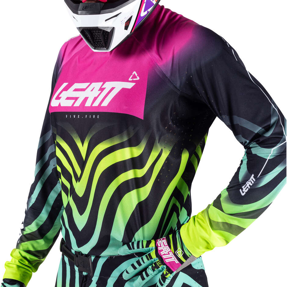 5.5 Ultraweld V26 Leatt Tiger Pink Motorcycle Jersey
