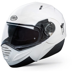 Casco Moto Modulare Apribile Premier Doppia Visiera Thesis Bianco Lucido Casco Moto Modulare Apribile Premier Doppia Visiera Thesis Bianco Lucido