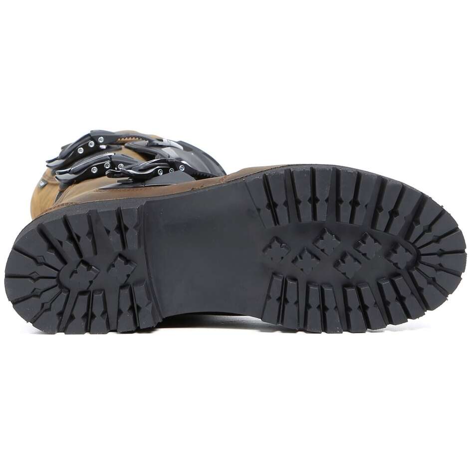 Abenteuer Motorrad bereist Boots Wasserdichte TCX Drifter Brown-Weinlese