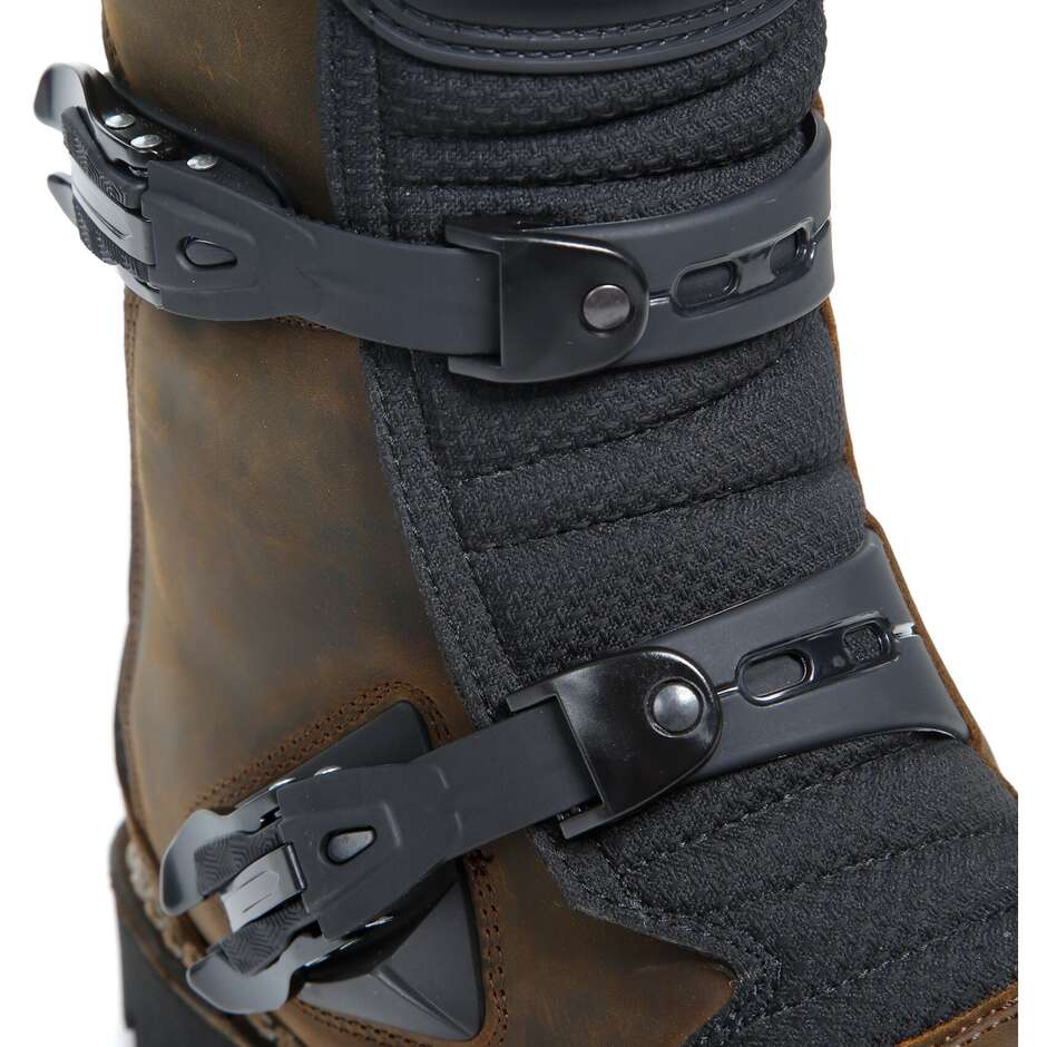 Abenteuer Motorrad bereist Boots Wasserdichte TCX Drifter Brown-Weinlese