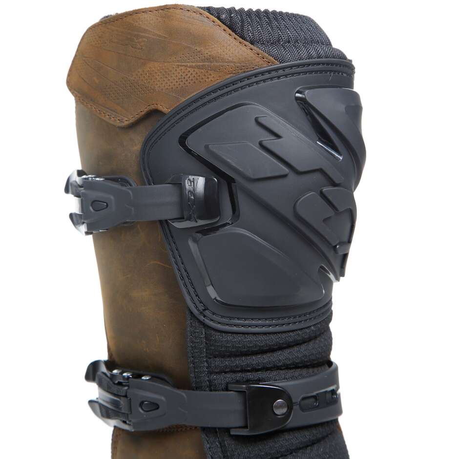 Abenteuer Motorrad bereist Boots Wasserdichte TCX Drifter Brown-Weinlese