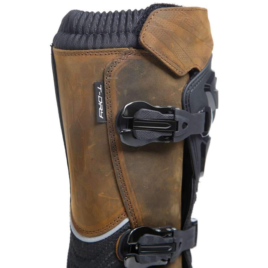 Abenteuer Motorrad bereist Boots Wasserdichte TCX Drifter Brown-Weinlese
