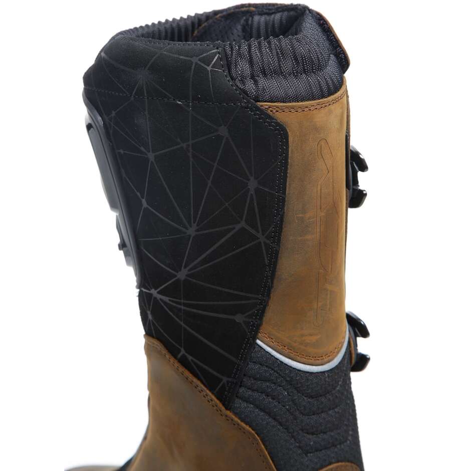Abenteuer Motorrad bereist Boots Wasserdichte TCX Drifter Brown-Weinlese