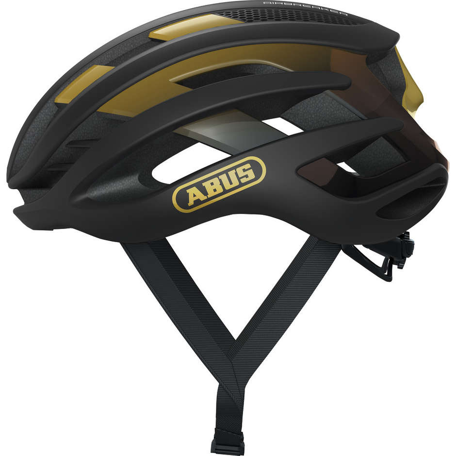 Abus Airbreaker Strada 2020 Bicycle Helmet Black gold