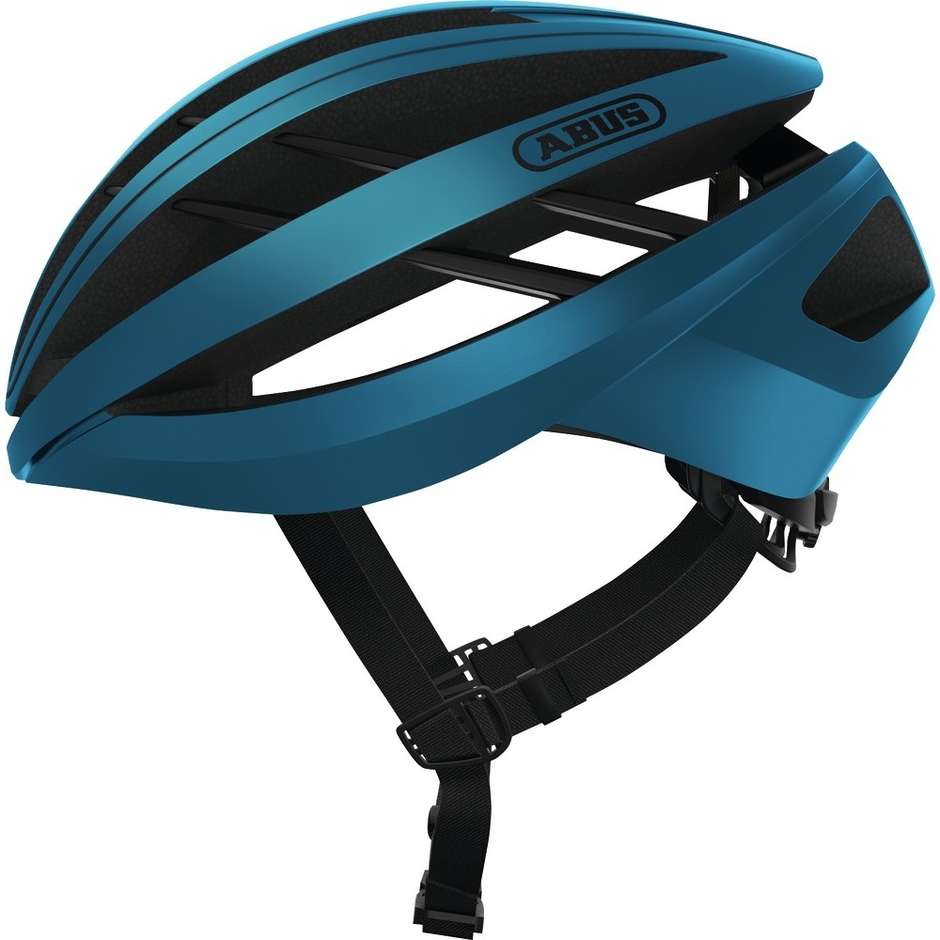 Abus Aventor Vented Blue Chrome Bicycle Helmet