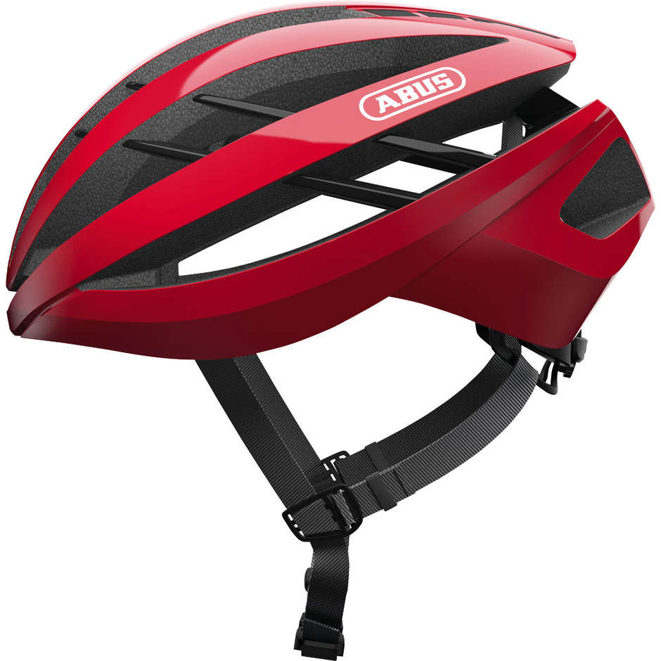 Abus Aventor Ventilated Bicycle Helmet Red Racing
