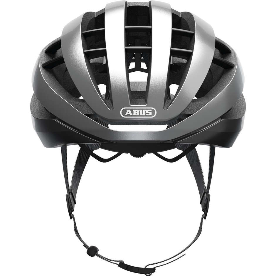 Abus Aventor Ventilated Gleam Silver Bicycle Helmet