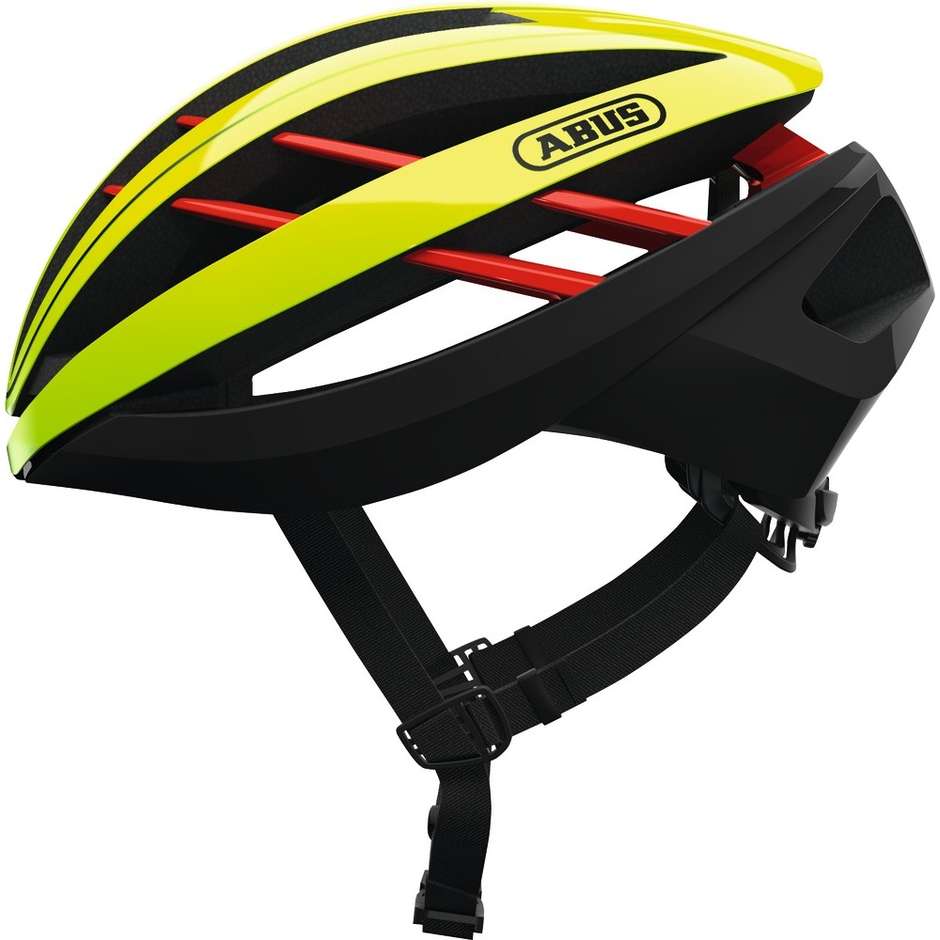 Abus Aventor Ventilated Yellow Fluo Bicycle Helmet
