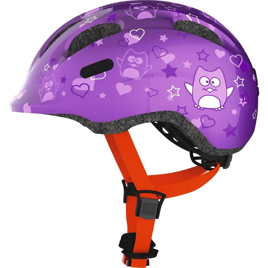 Abus Bicycle Helmet Smiley 2.0 Purple Stars