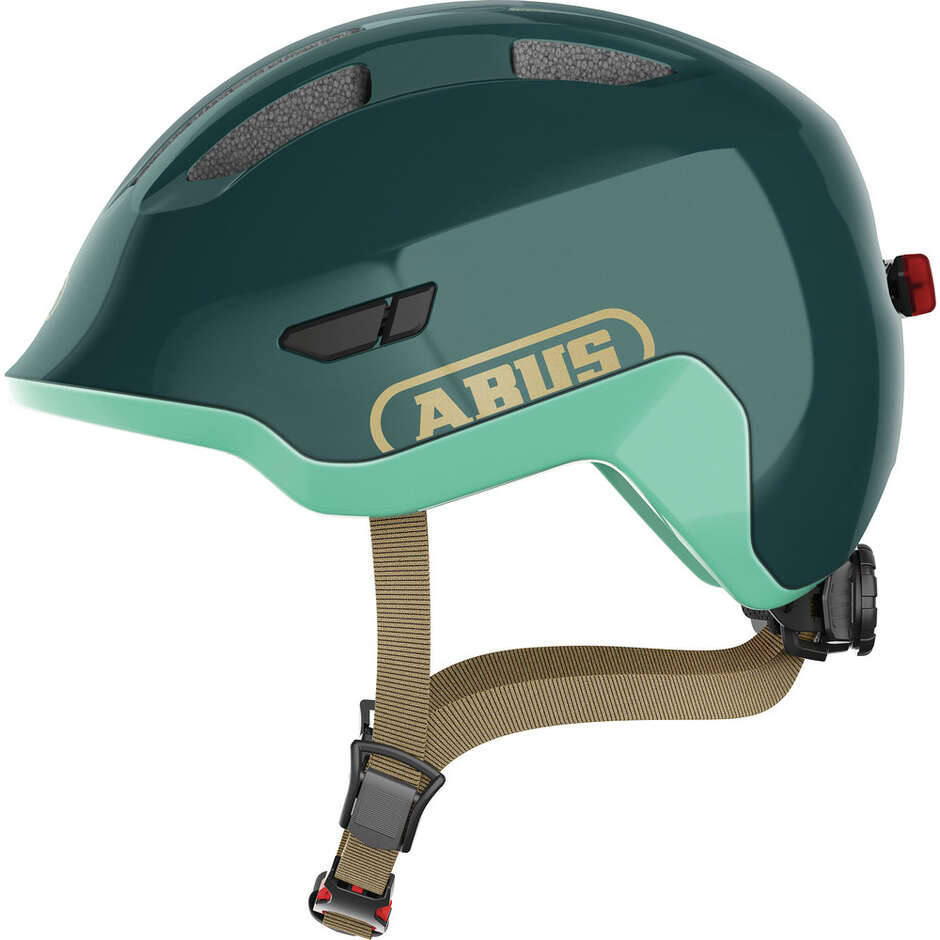 Abus Child Bike Helmet SMILEY 3.0 ACE LED Royal Green
