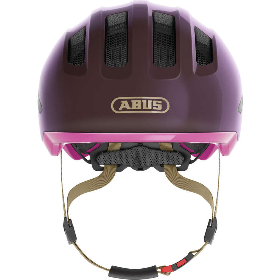 Abus Child Bike Helmet SMILEY 3.0 ACE LED Royal Purple