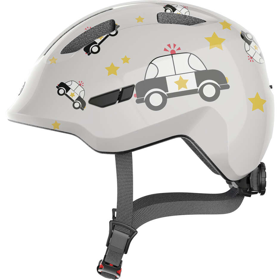 Abus Child Bike Helmet SMILEY 3.0 Gray Police