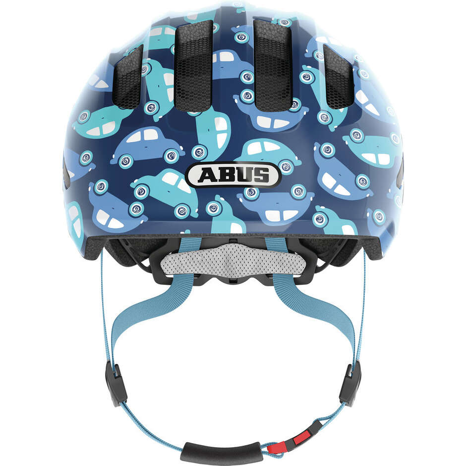 Abus Child Bike Helmet SMILEY 3.0 LED Blue Car