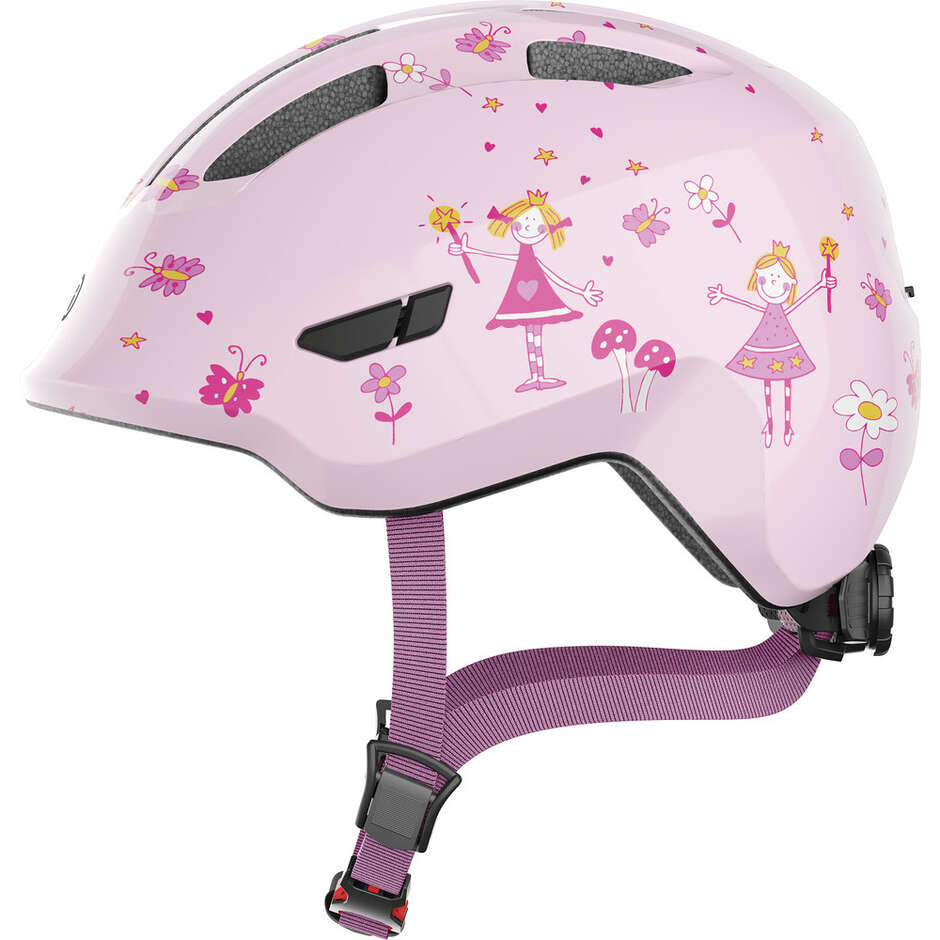 Abus Child Bike Helmet SMILEY 3.0 Rose Princess