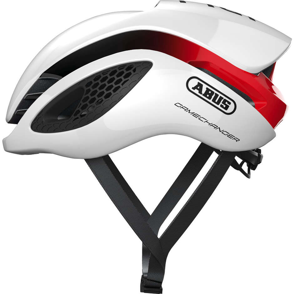 Abus Game Changer Professional Bicycle Helmet White Red