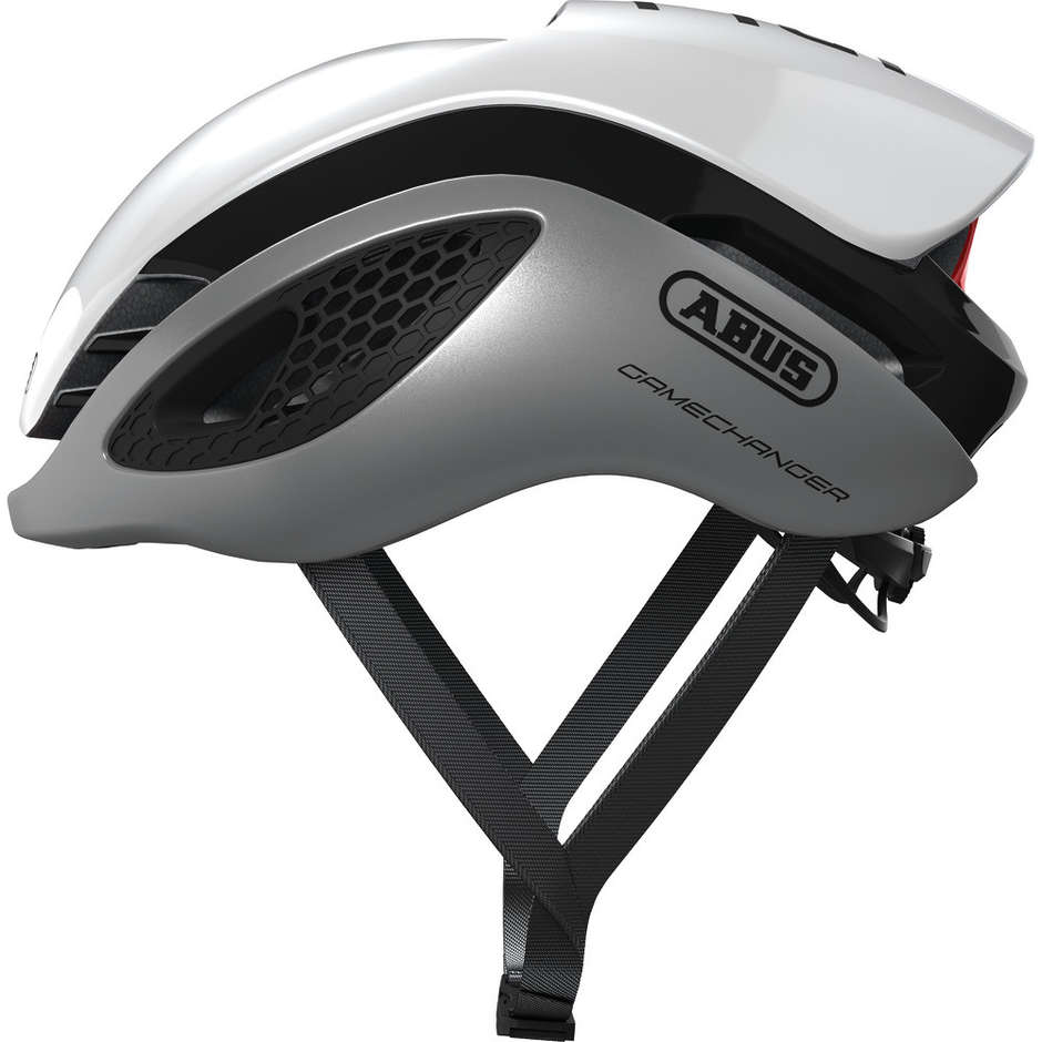 Abus Game Changer Professional Bicycle Helmet White Silver