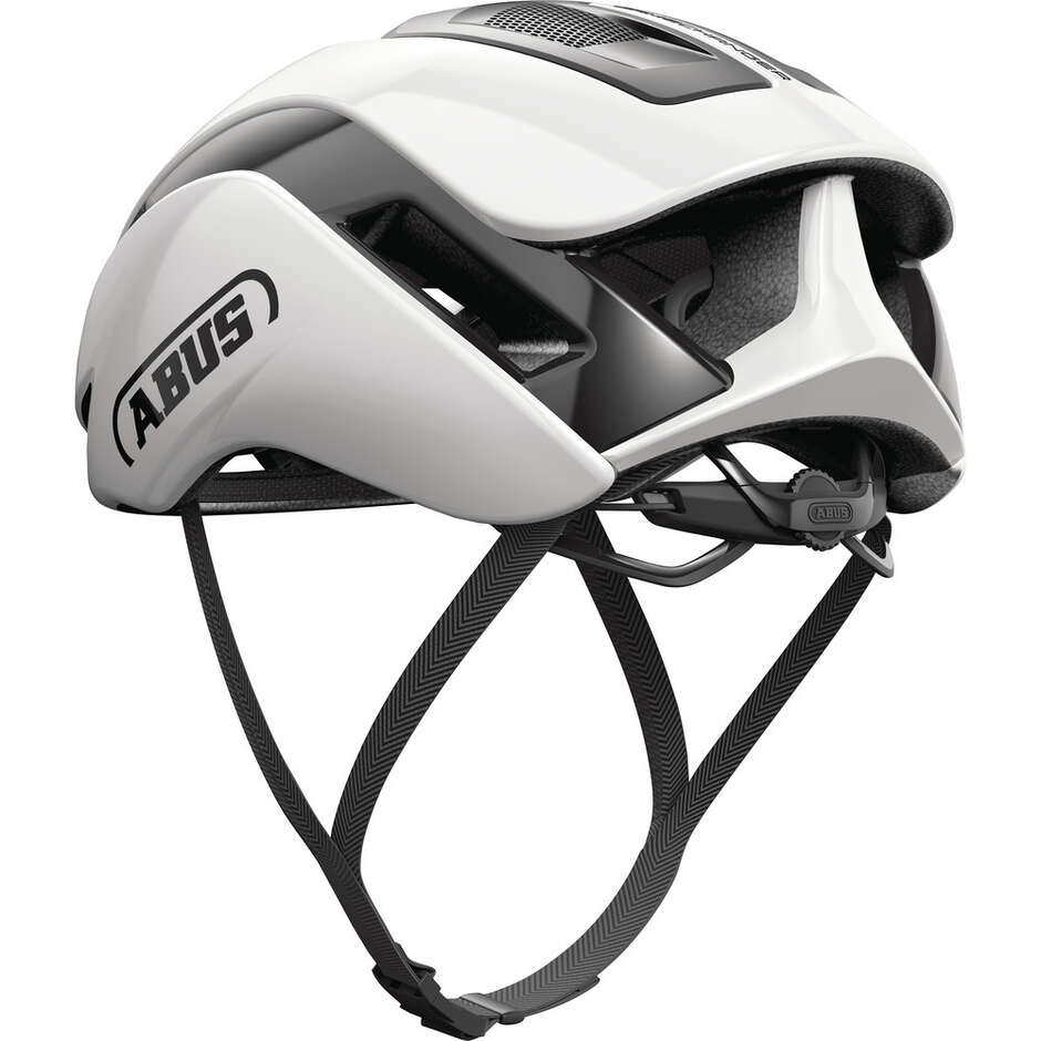 Abus GAMECHANGER 2.0 Glänzend weißer Fahrradhelm