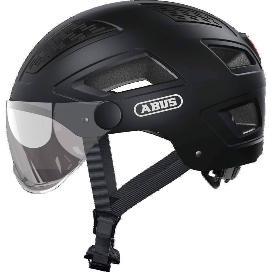 Abus Hyban 2.0 Ace Bike Helmet With Black Velvet Visor And Led