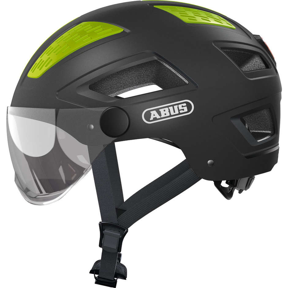 Abus Hyban 2.0 Ace Bike Helmet With Titanium Visor And Led