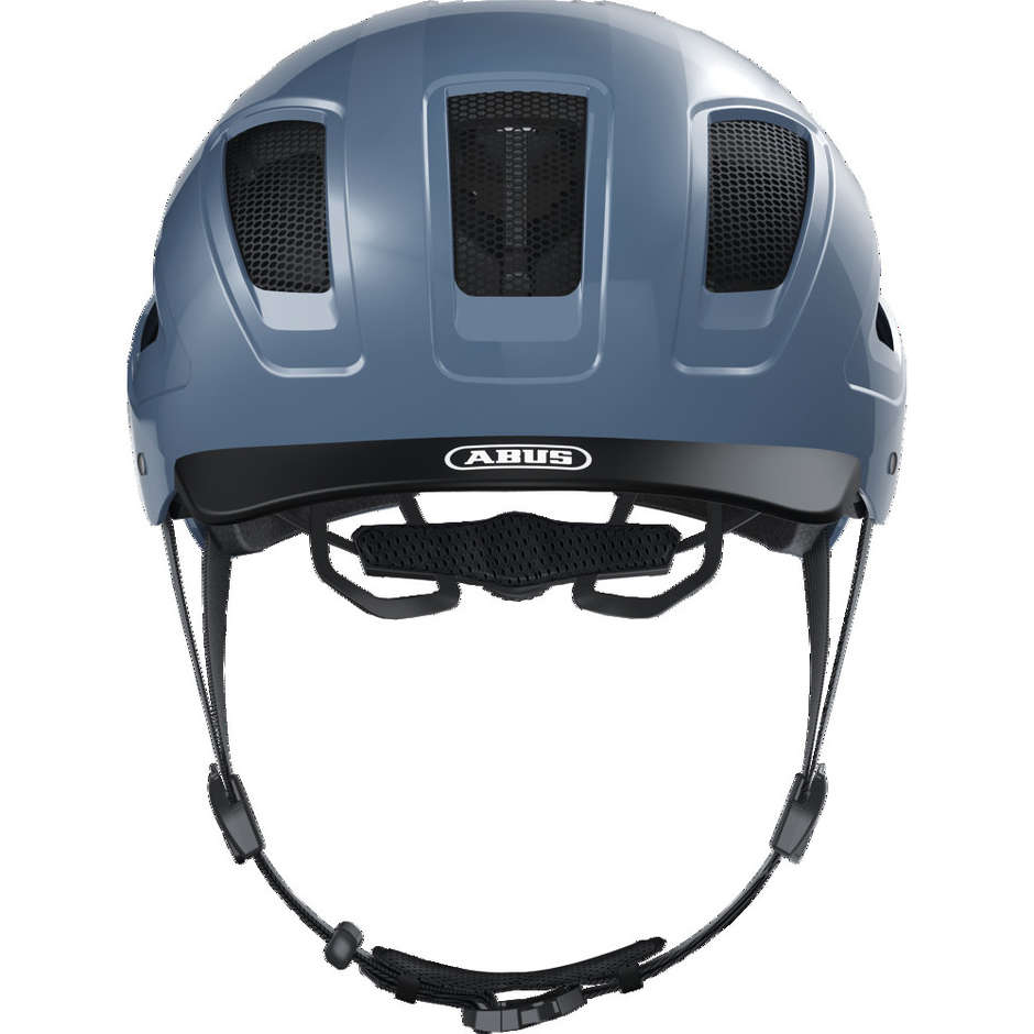 Abus Hyban 2.0 Urban Bike Helm mit Glacer Blue Led